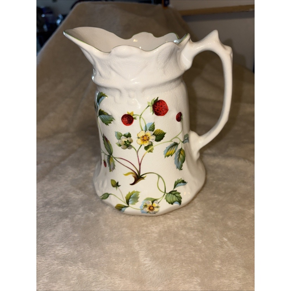 James Kent Old Foley Strawberry Stoneware Pitcher
